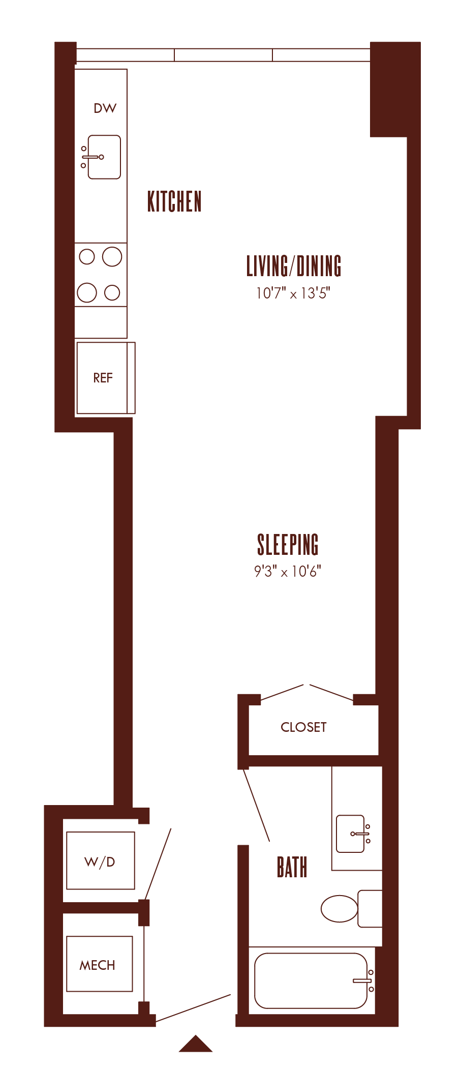 Floor Plan Image of Apartment Apt 13J
