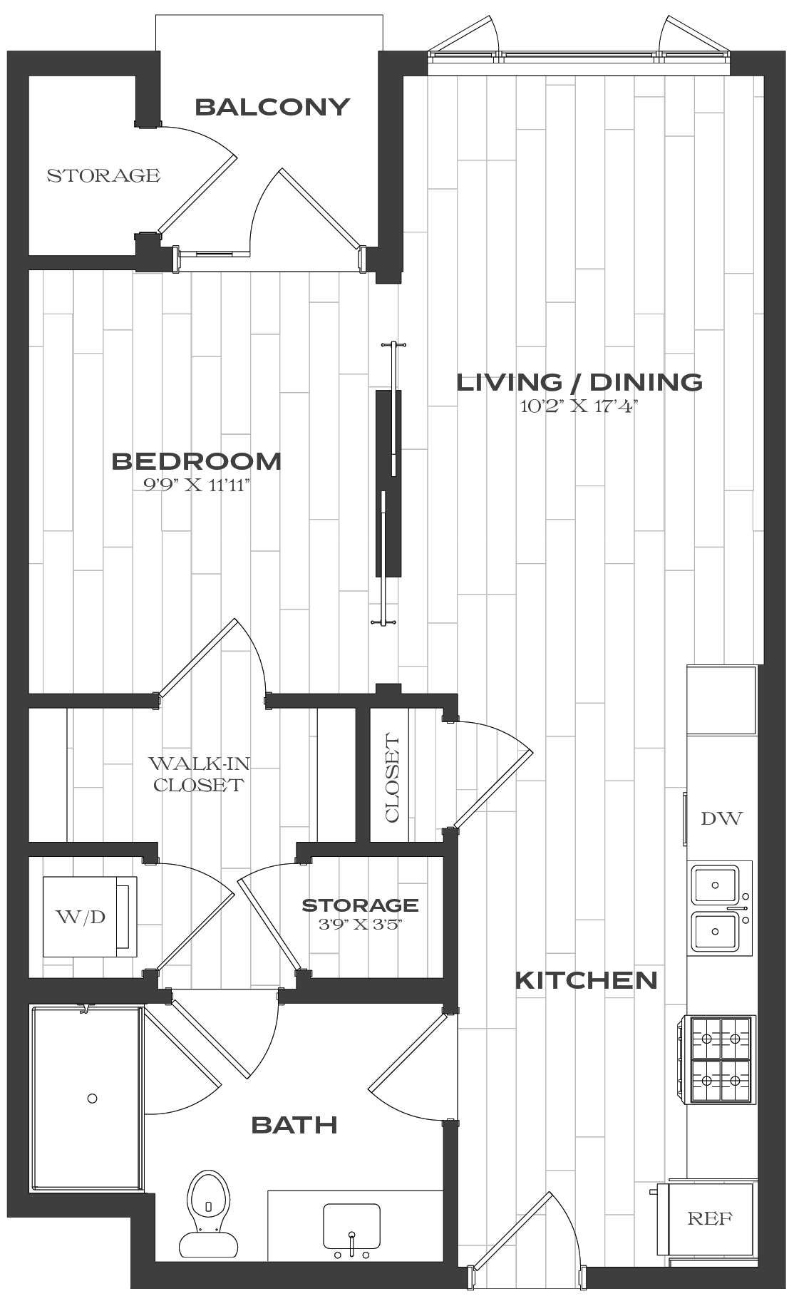 Floor Plan Image of Apartment Apt 1202