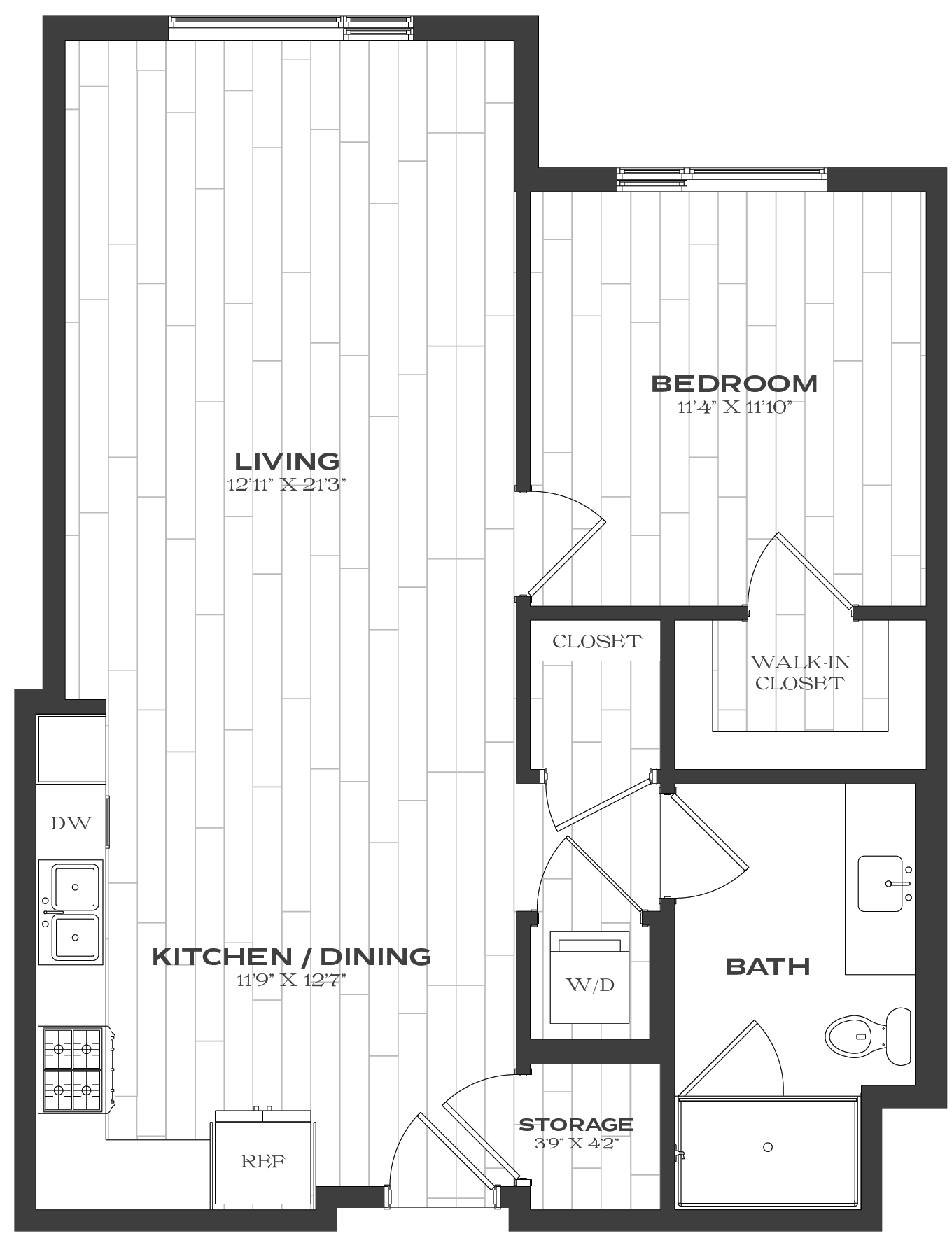 Floor Plan Image of Apartment Apt Apt 1103