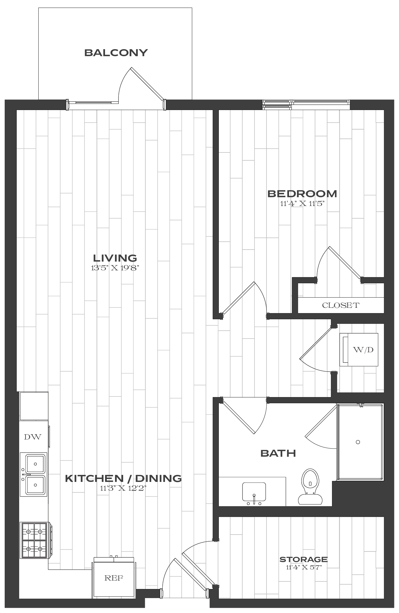 Floor Plan Image of Apartment Apt Apt 