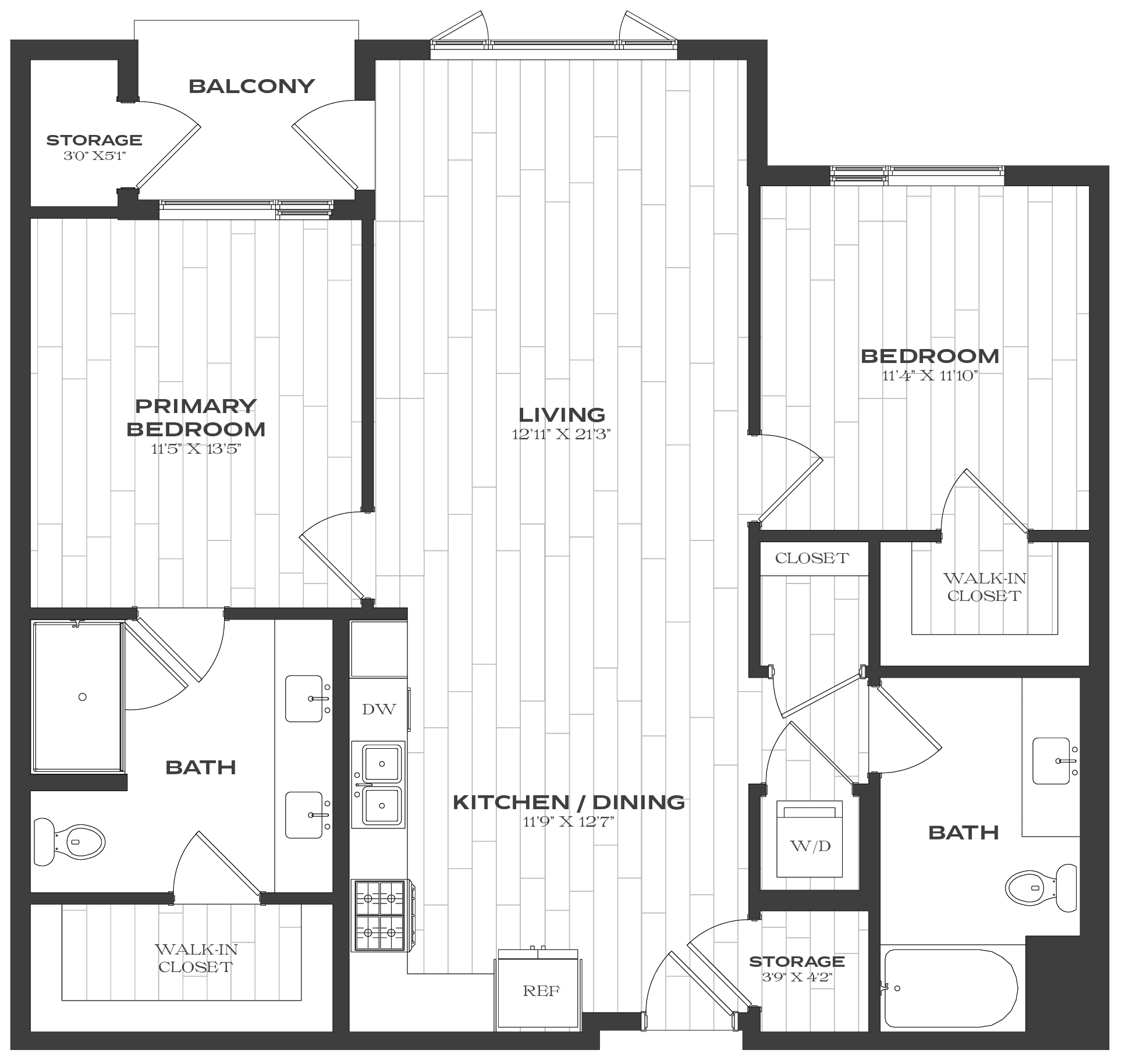 Floor Plan Image of Apartment Apt 1223