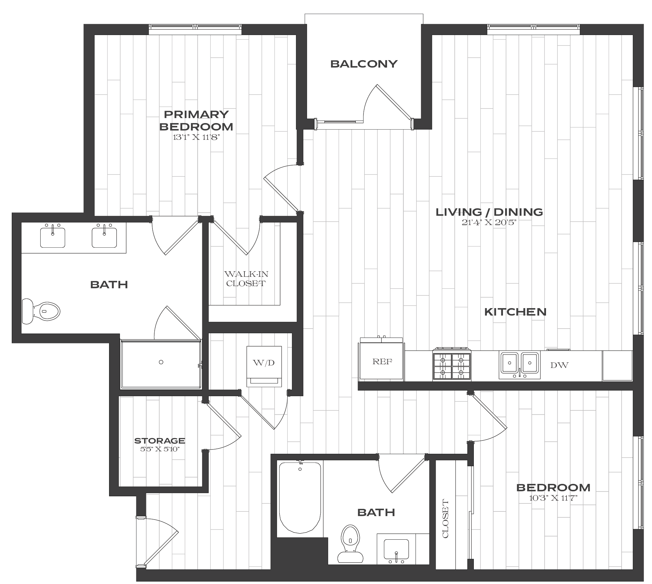 Floor Plan Image of Apartment Apt Apt 1438