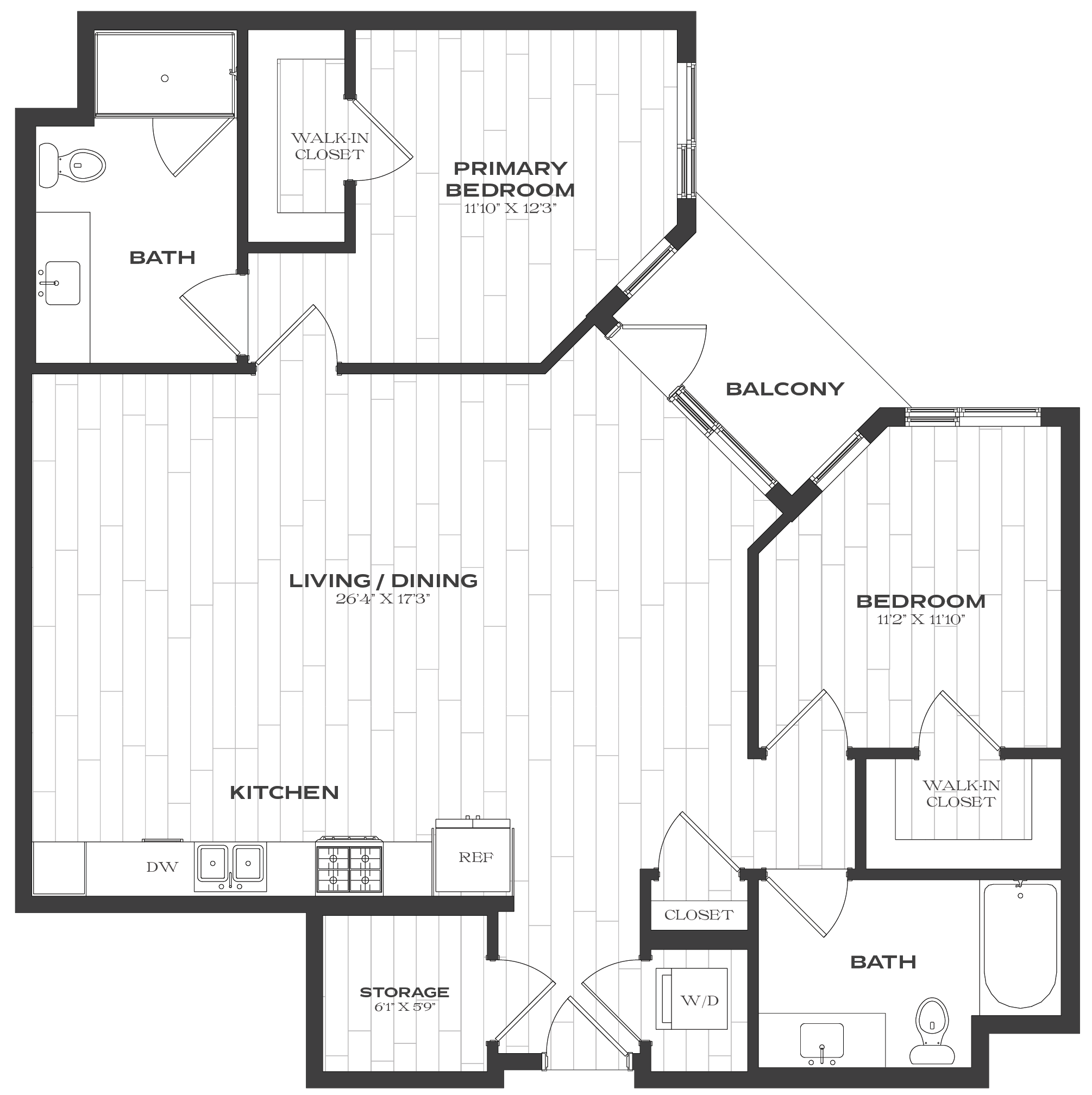 Floor Plan Image of Apartment Apt Apt 