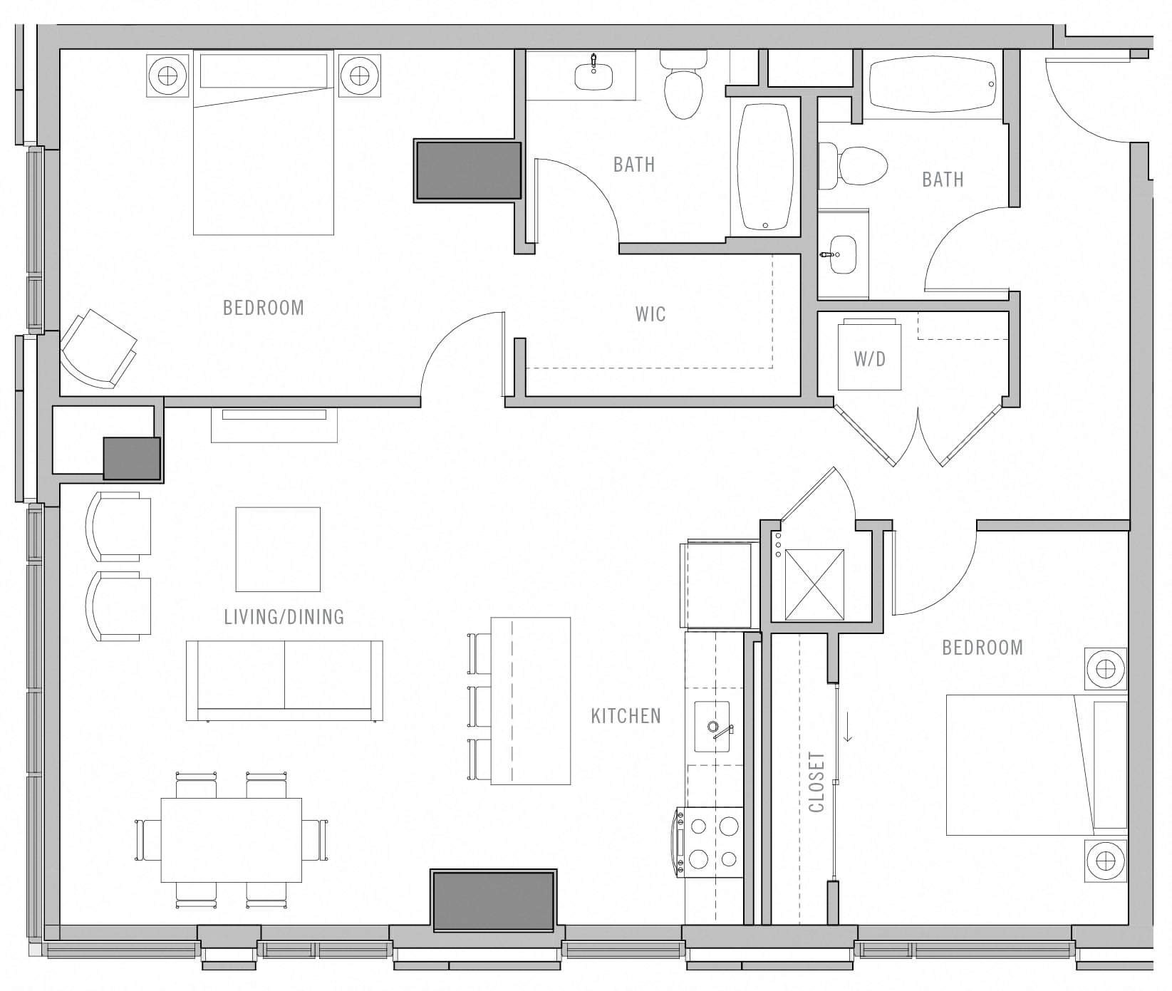Floor Plan Image of Apartment Apt 0614