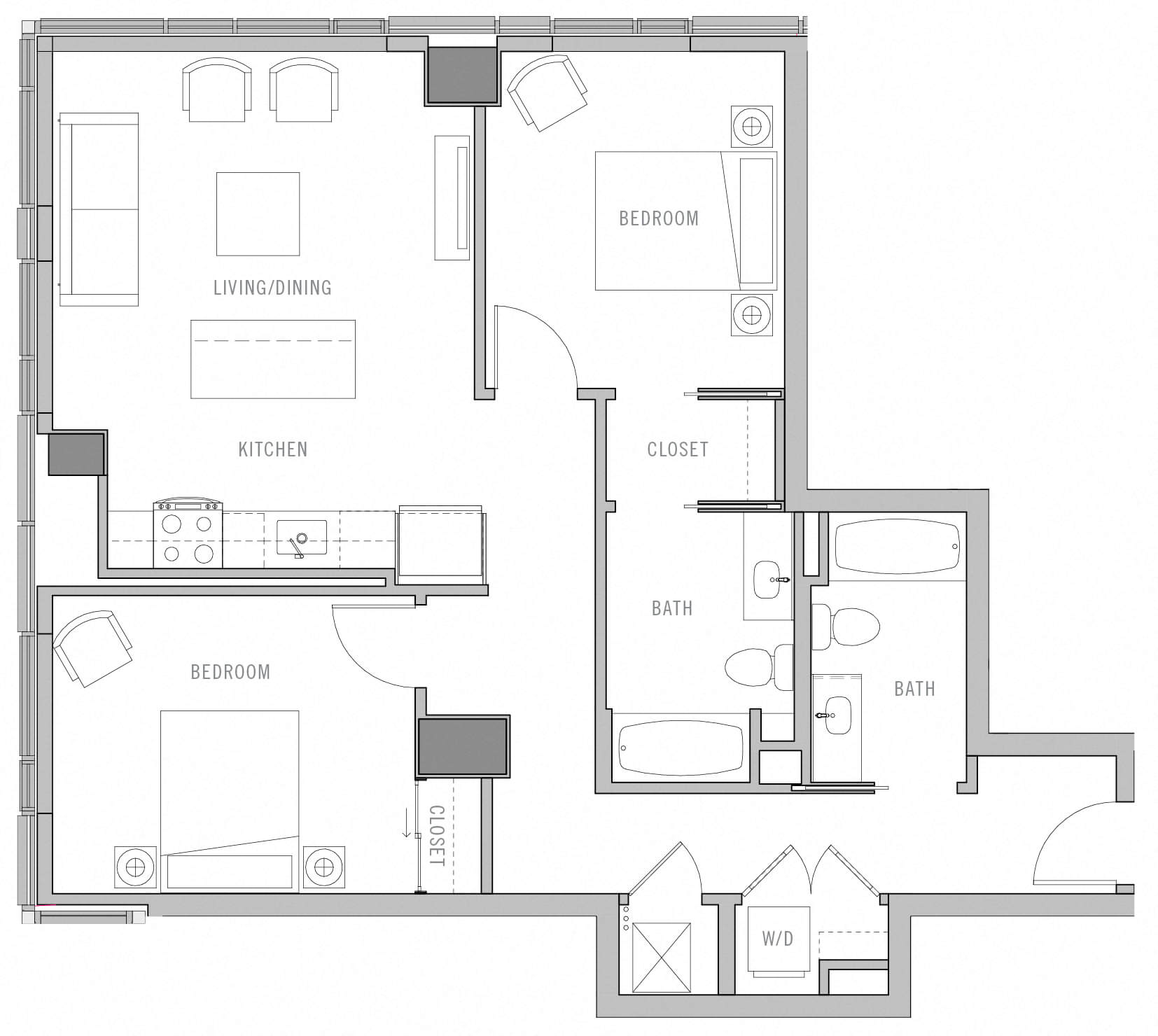 Floor Plan Image of Apartment Apt 1717