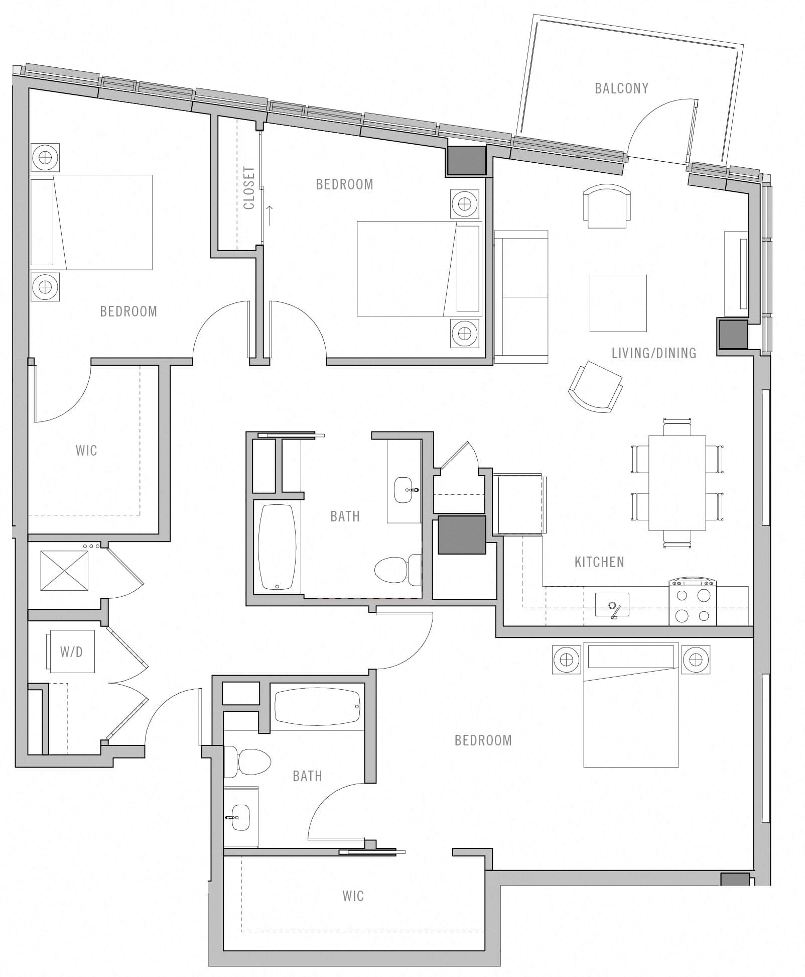 Floor Plan Image of Apartment Apt 1801