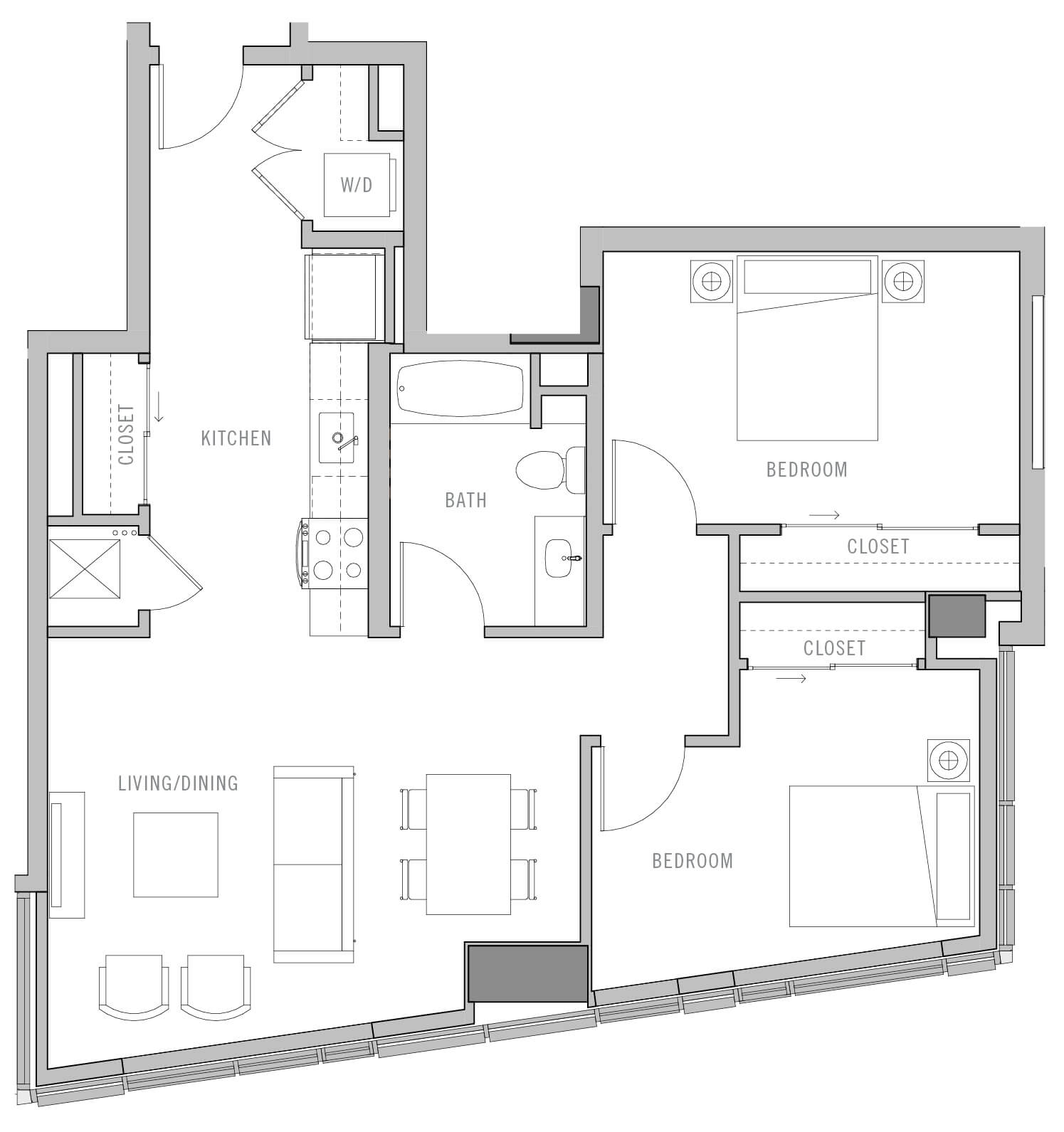 Floor Plan Image of Apartment Apt 0202