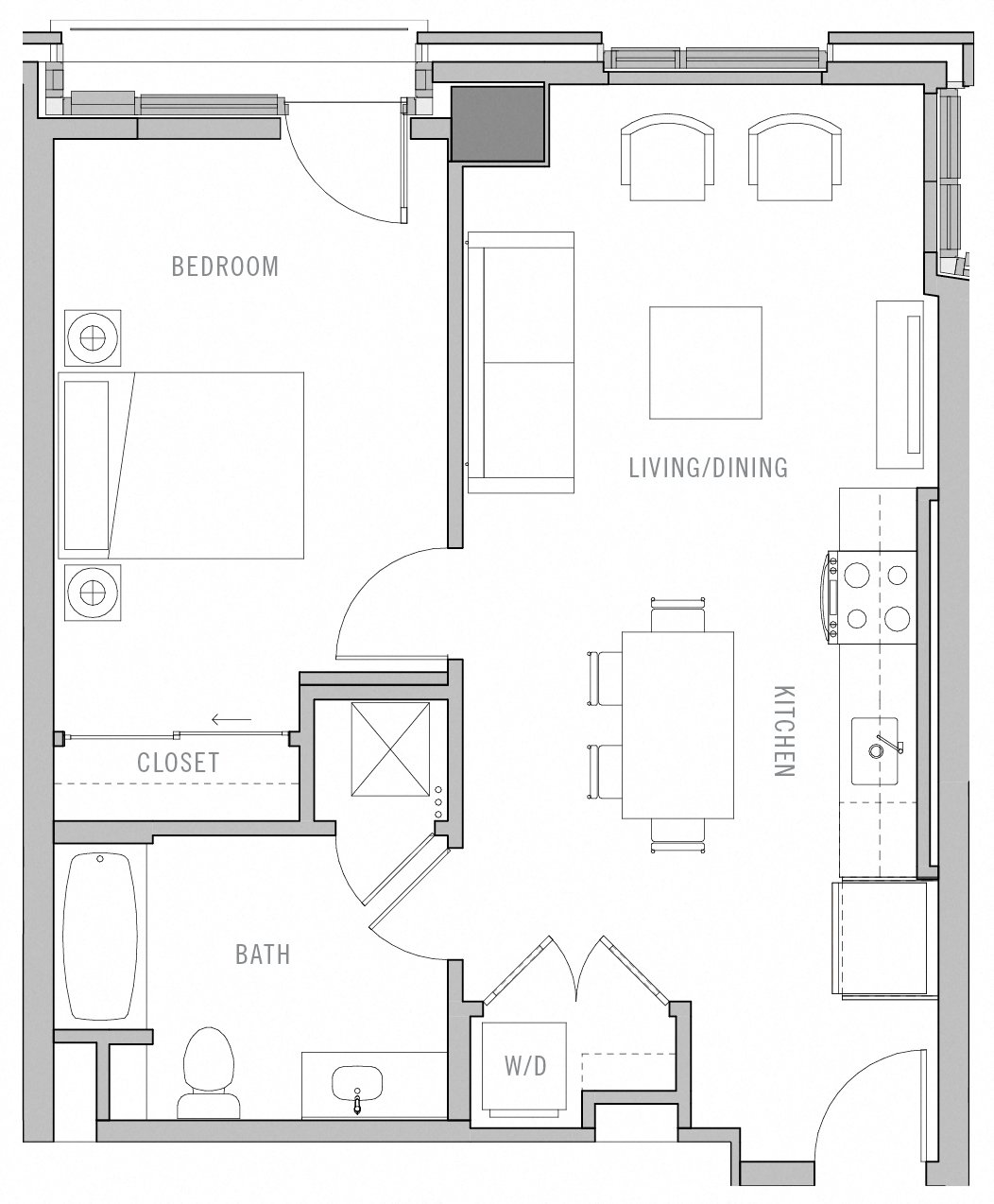 Floor Plan Image of Apartment Apt 1005