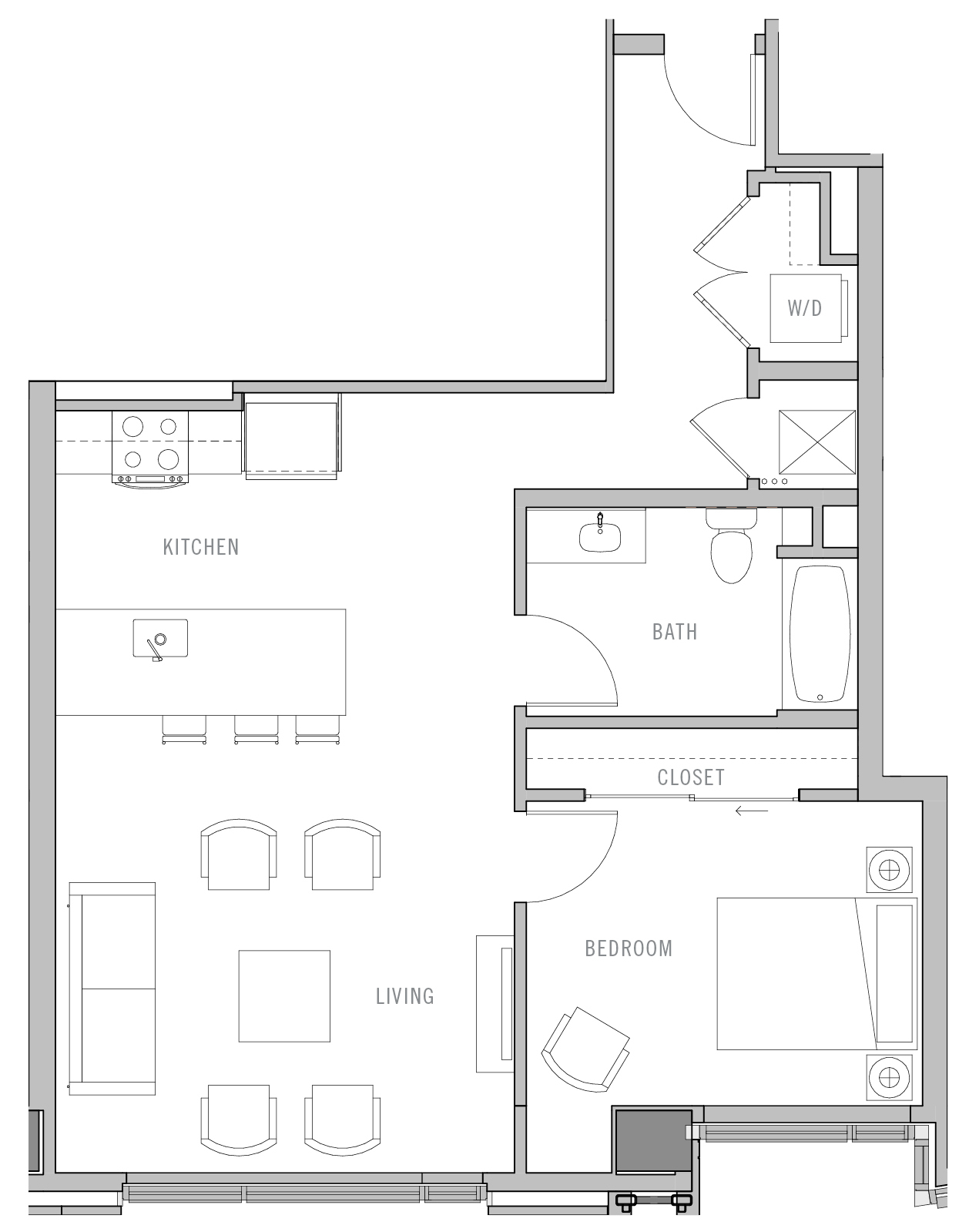 Floor Plan Image of Apartment Apt 1407