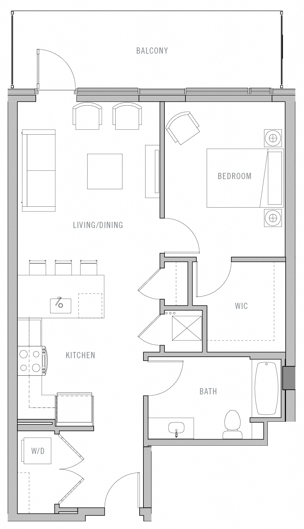 Floor Plan Image of Apartment Apt 0611