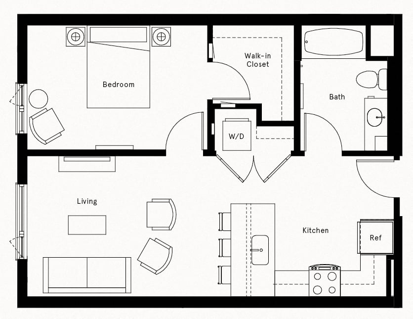 Floor Plan Image of Apartment Apt 608