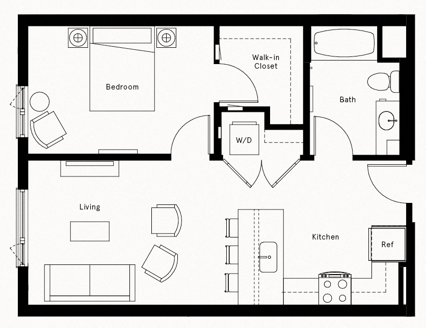 Floor Plan Image of Apartment Apt 324