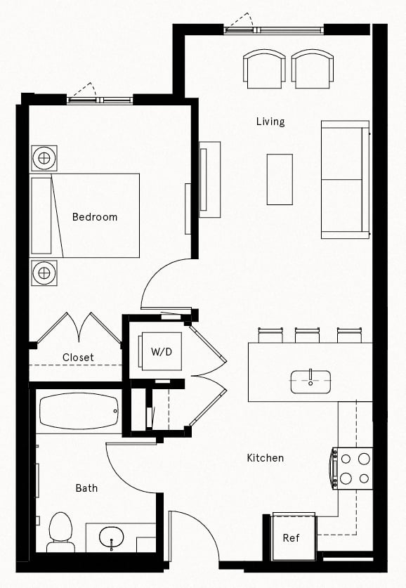 Floor Plan Image of Apartment Apt 811