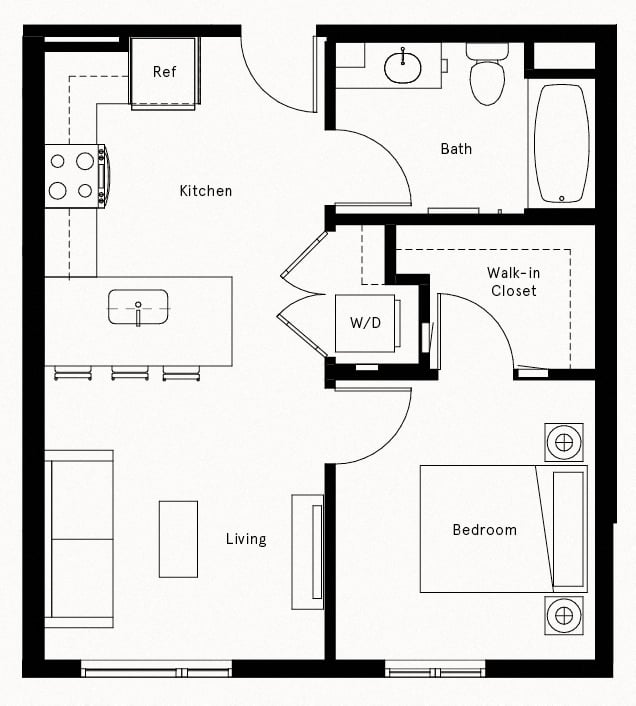 Floor Plan Image of Apartment Apt 733