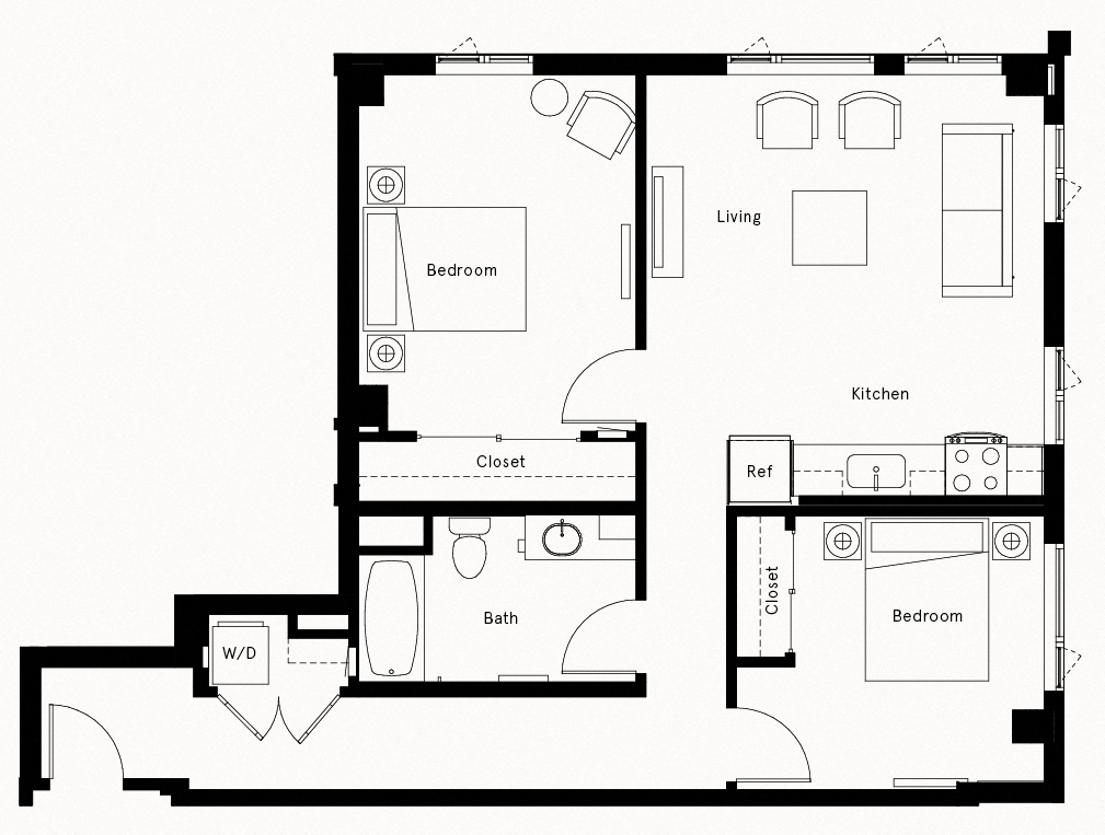 Floor Plan Image of Apartment Apt 342