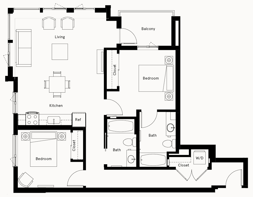 Floor Plan Image of Apartment Apt 742