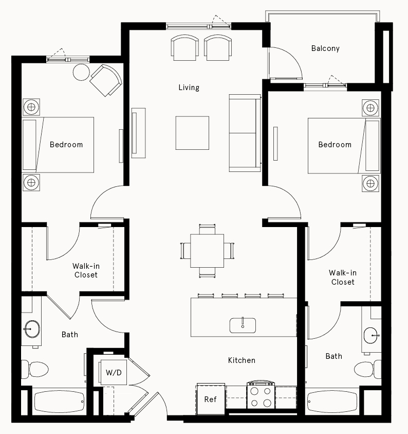 Floor Plan Image of Apartment Apt 218