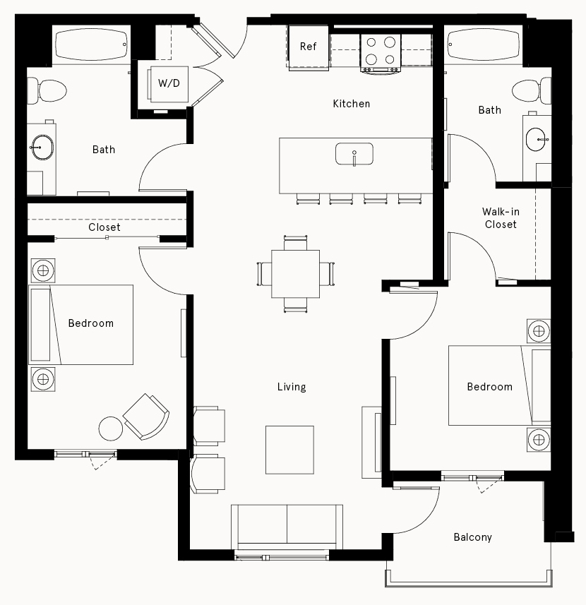 Floor Plan Image of Apartment Apt 323