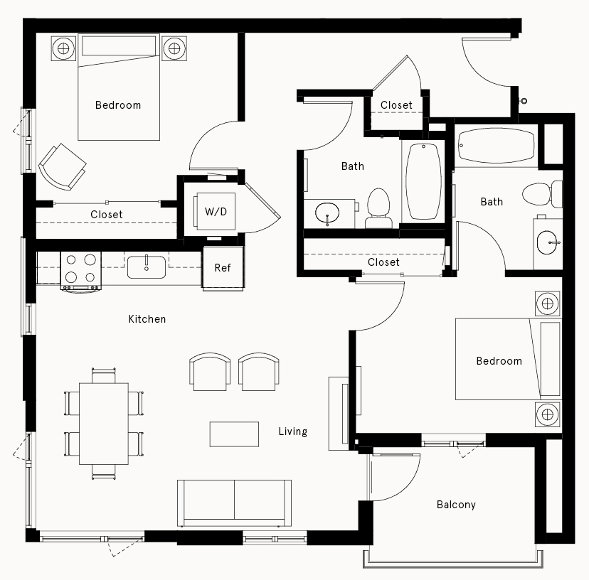 Floor Plan Image of Apartment Apt 404