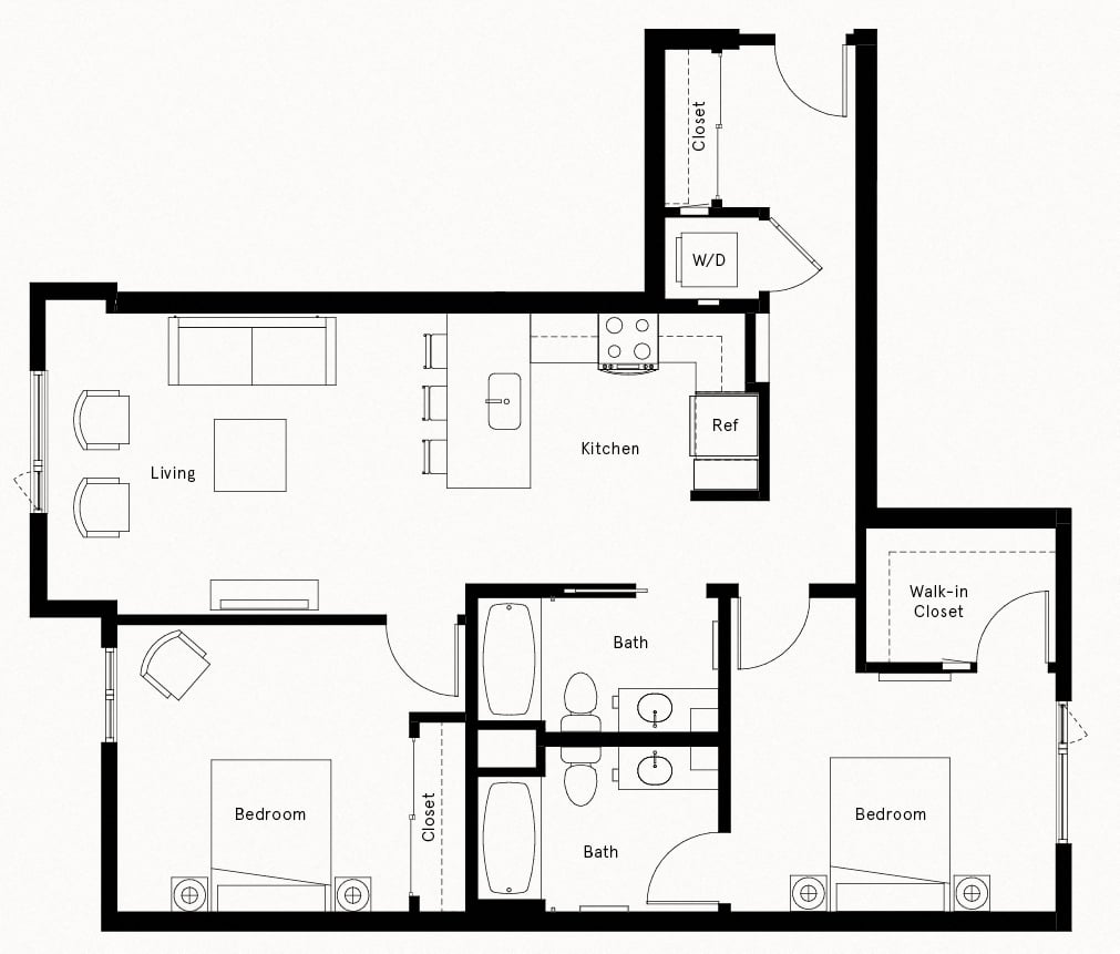 Floor Plan Image of Apartment Apt 664