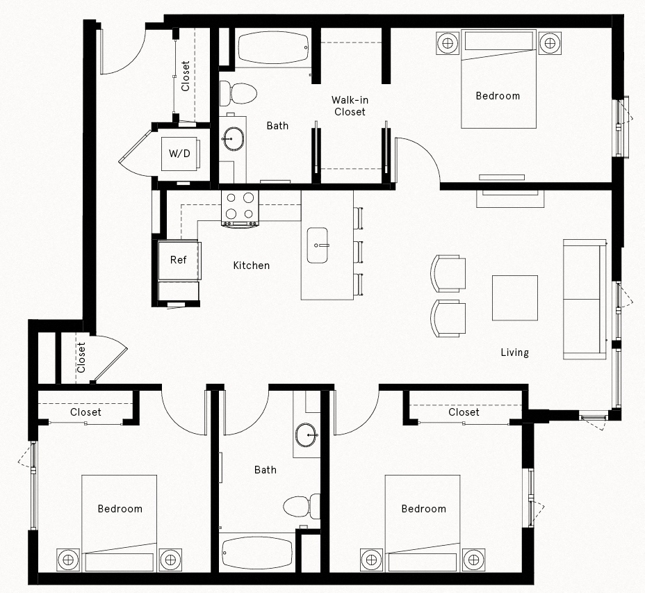 Floor Plan Image of Apartment Apt 358