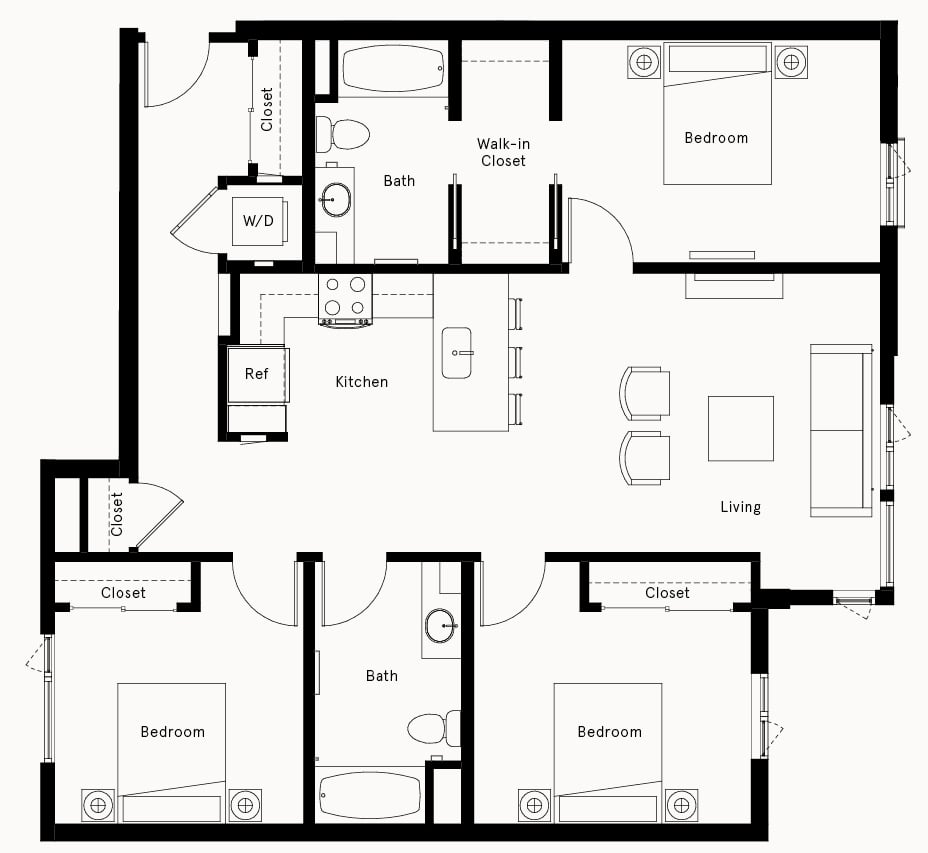 Floor Plan Image of Apartment Apt 558