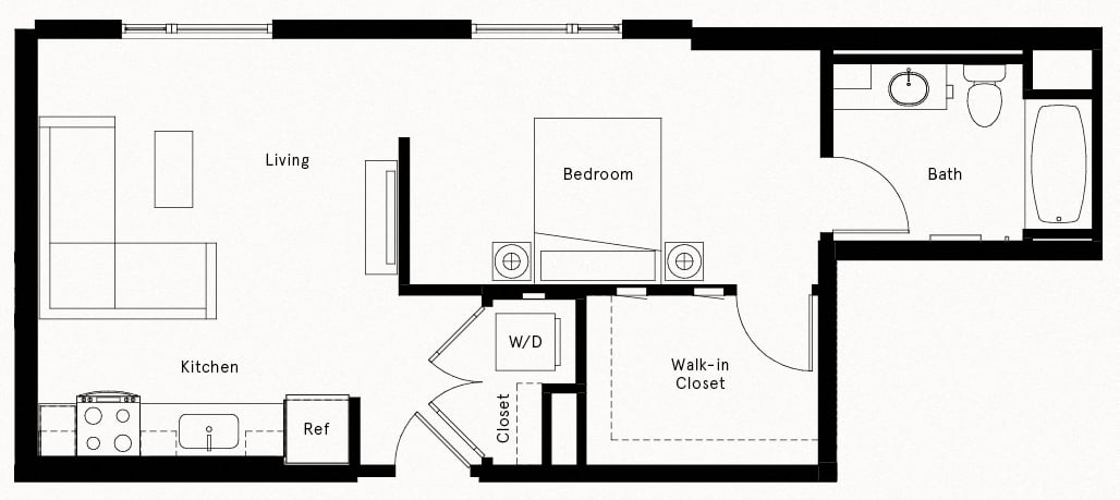 Floor Plan Image of Apartment Apt 216