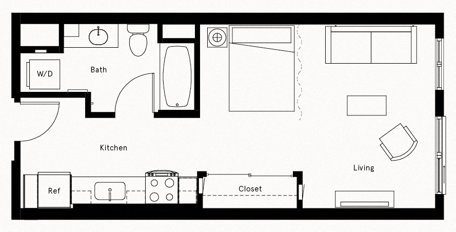 Floor Plan Image of Apartment Apt 628