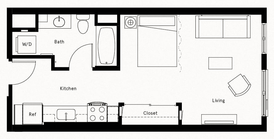 Floor Plan Image of Apartment Apt 614