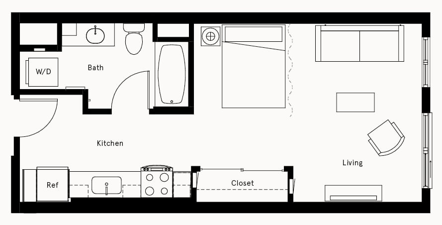 Floor Plan Image of Apartment Apt 322