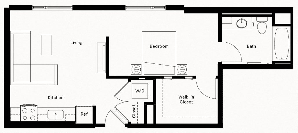 Floor Plan Image of Apartment Apt 561