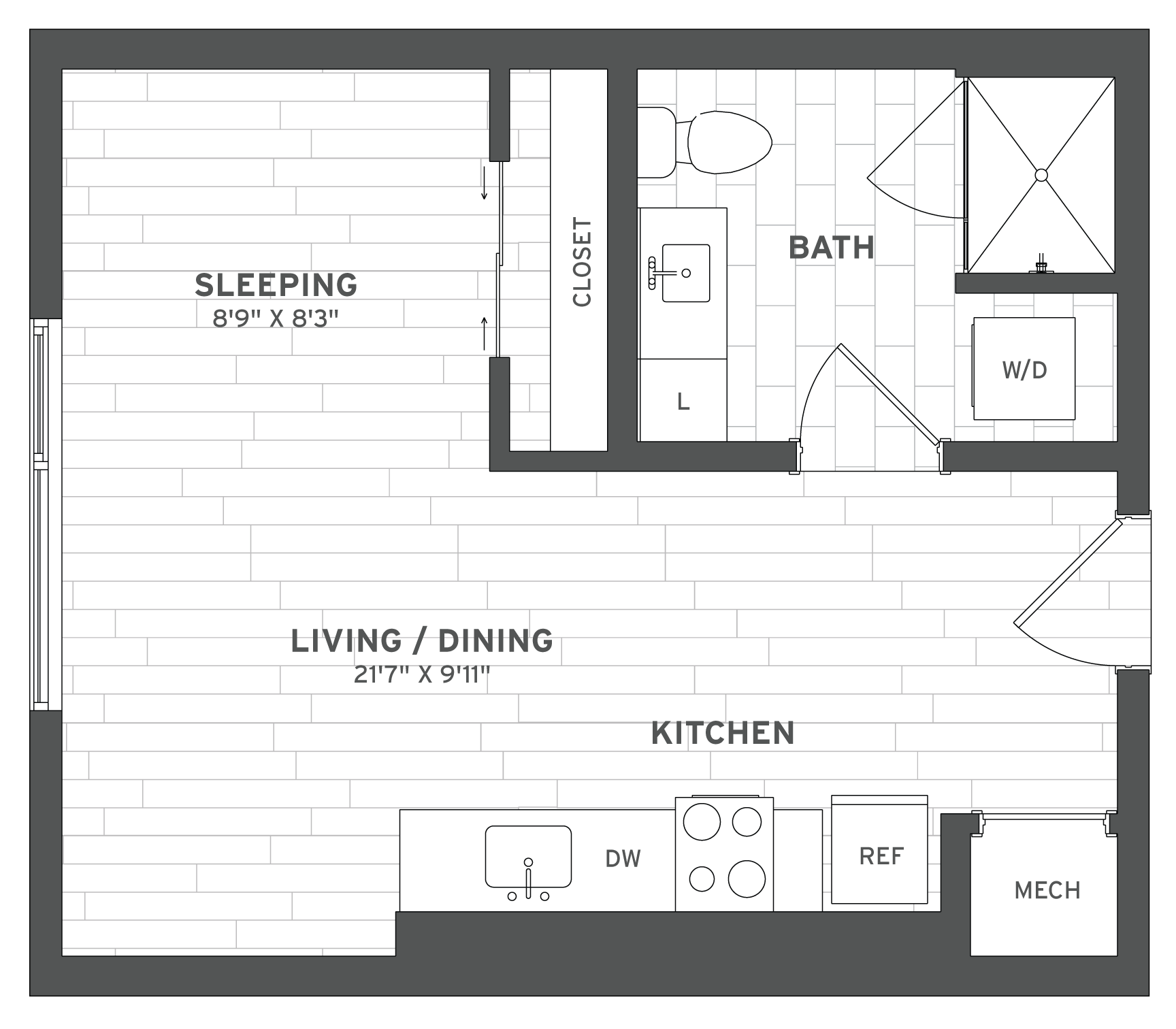 Floor Plan Image of Apartment Apt 336