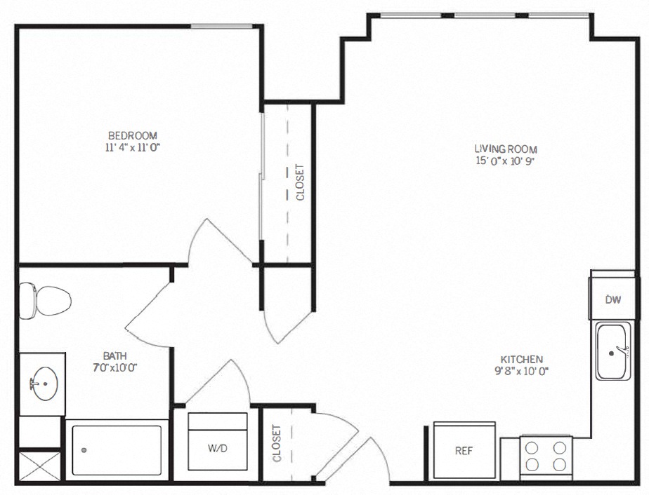 Floor Plan Image of Apartment Apt 127