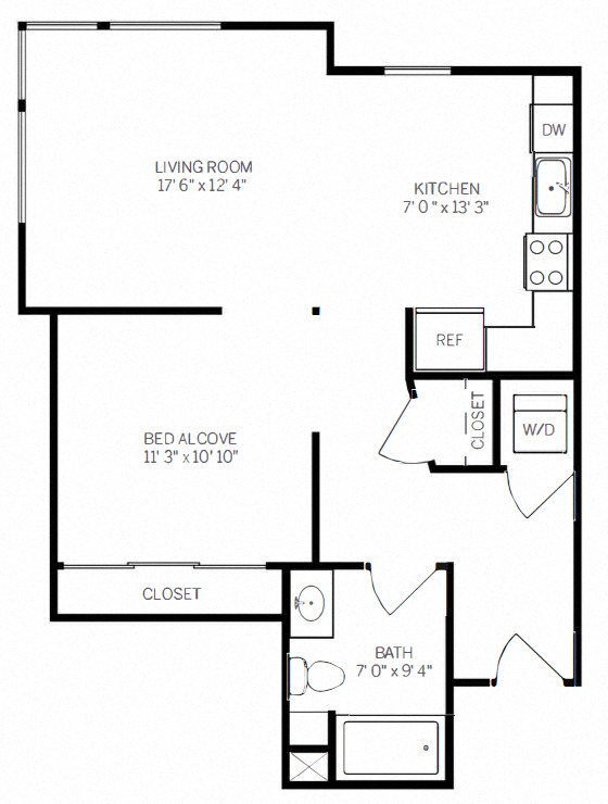 Floor Plan Image of Apartment Apt 221