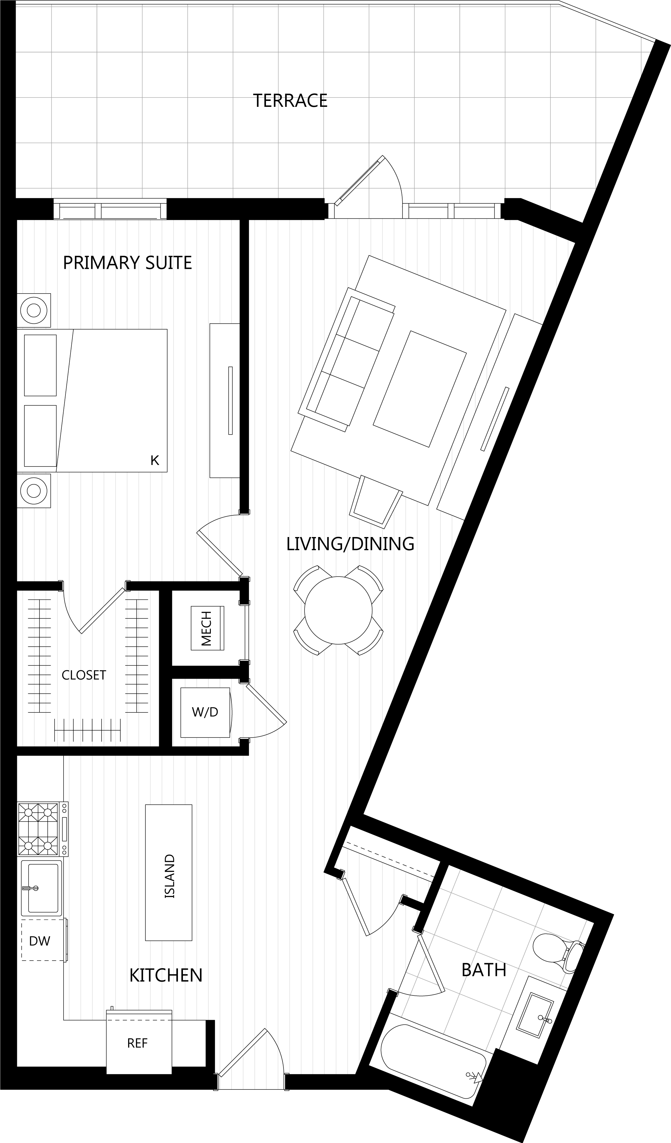 3D floor plan image for apartment PH28 at Randolph Perimeter