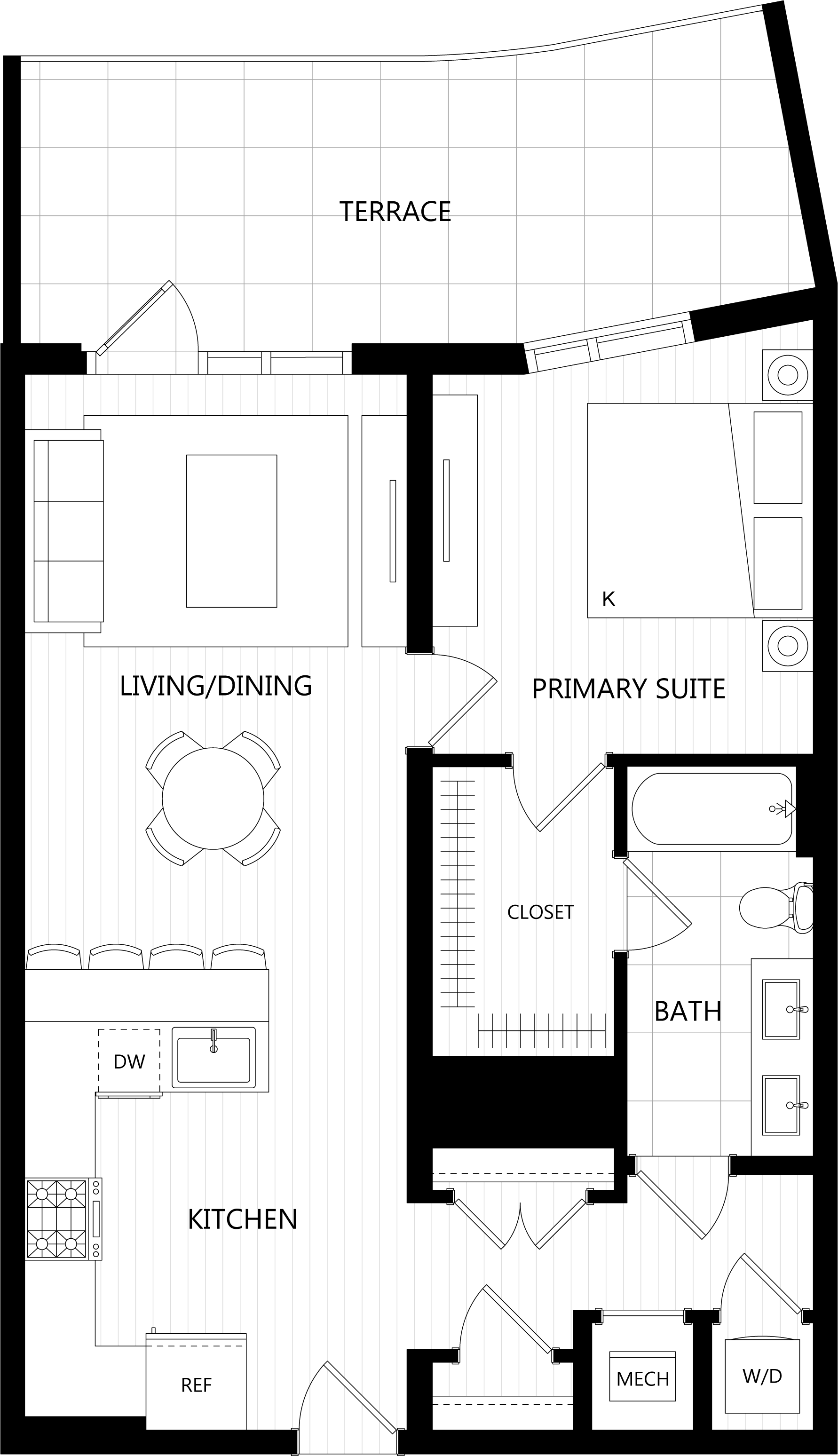 3D floor plan image for apartment PH9 at Randolph Perimeter
