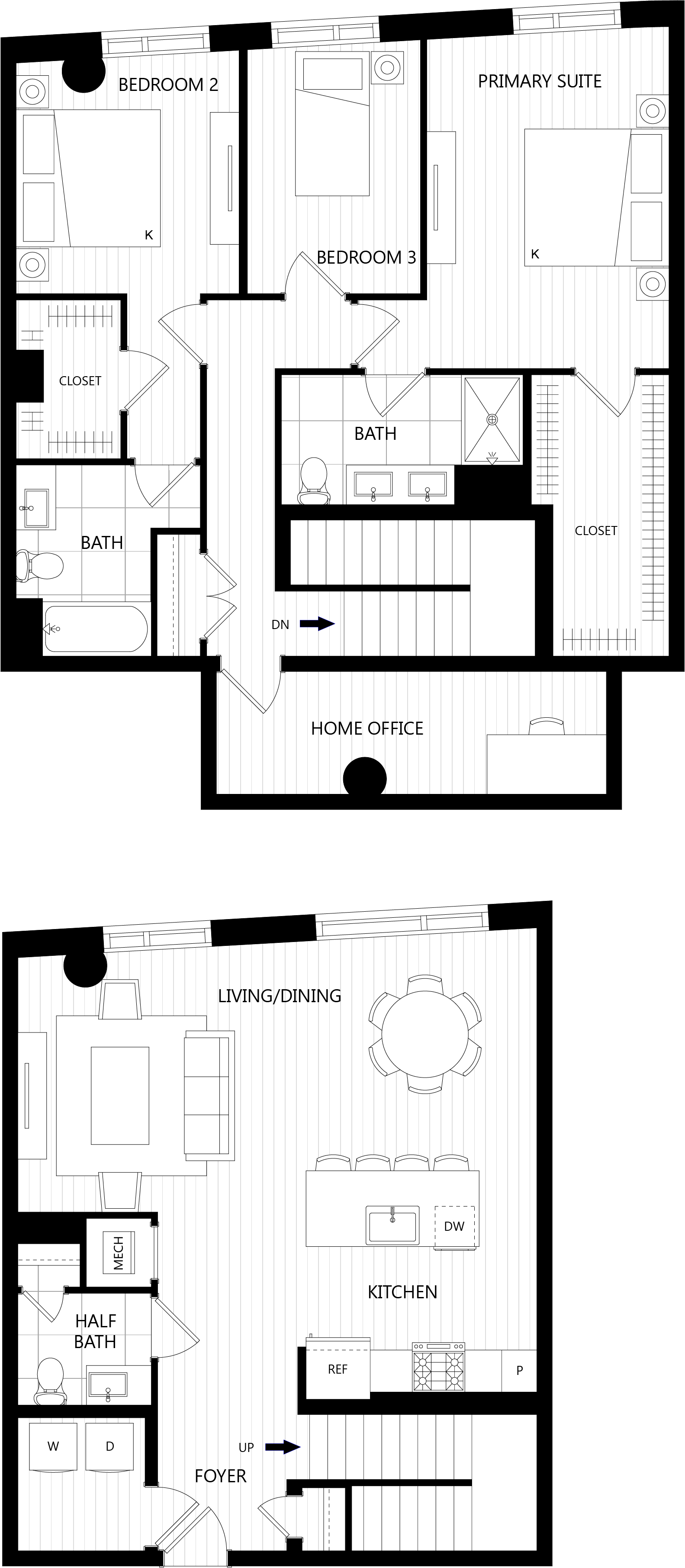 Floor plan of a Residences at Mazza luxury apartment in DC