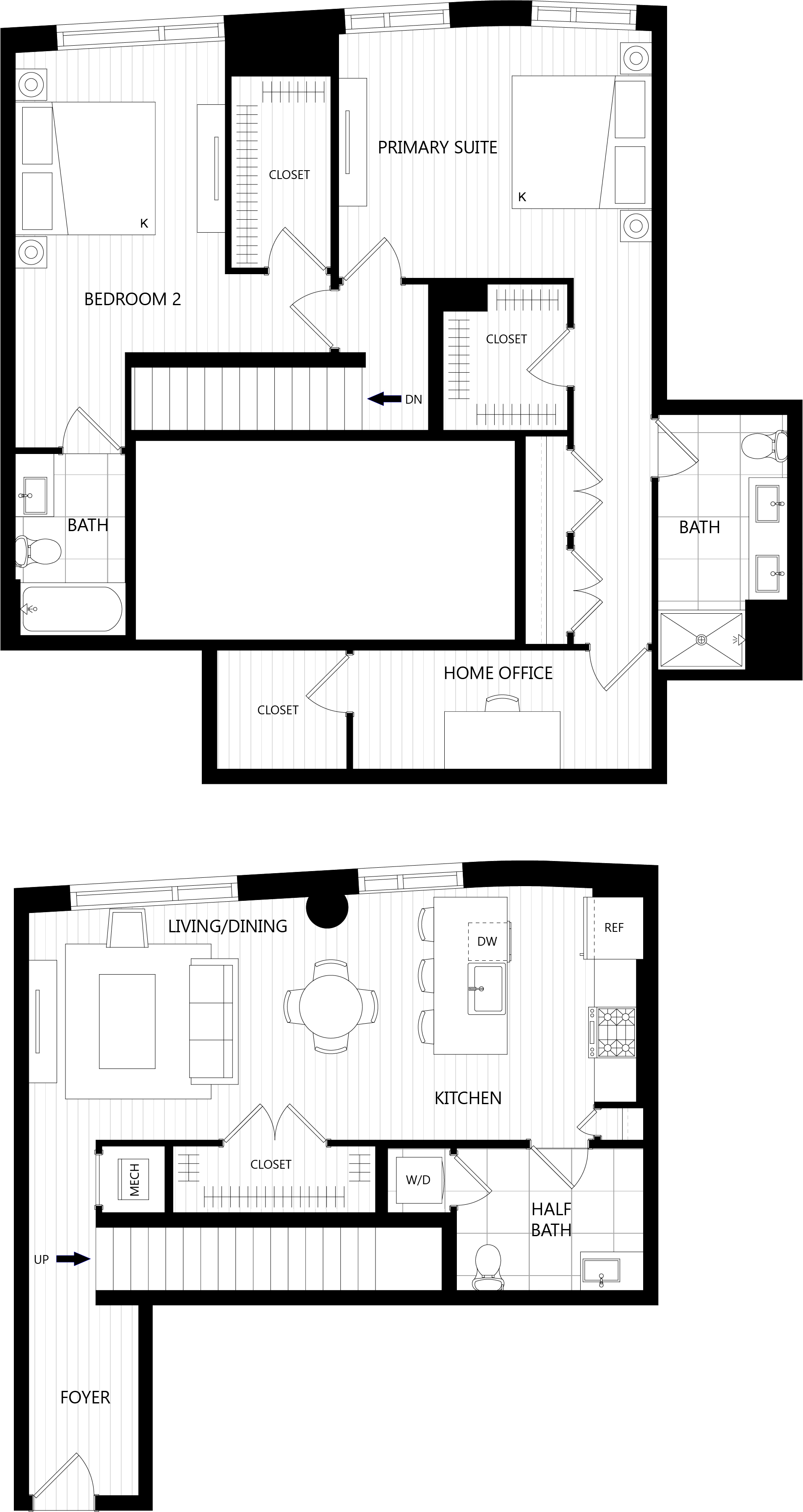 Floor plan of a Residences at Mazza luxury apartment in DC