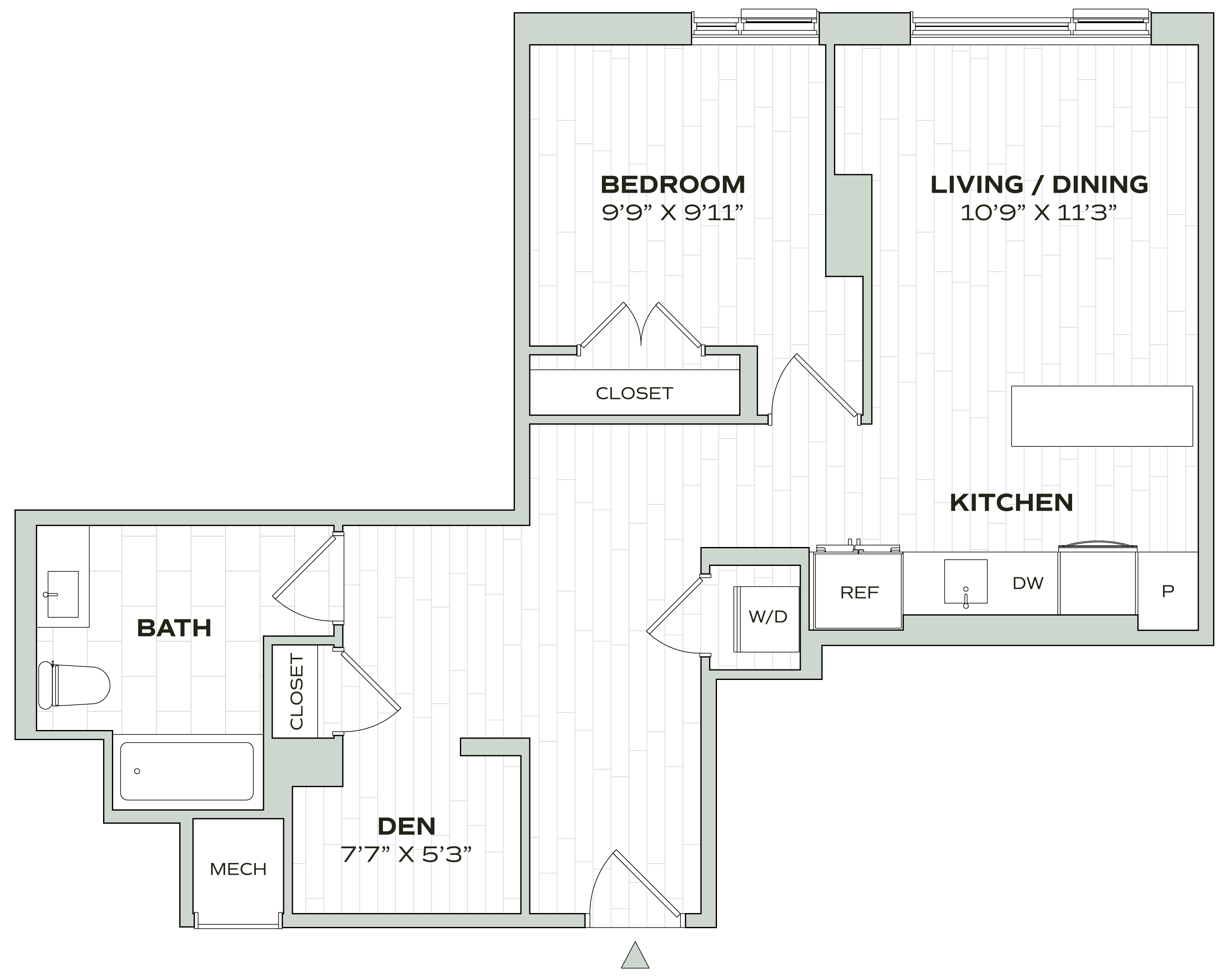 floorplan image of apartment 0555