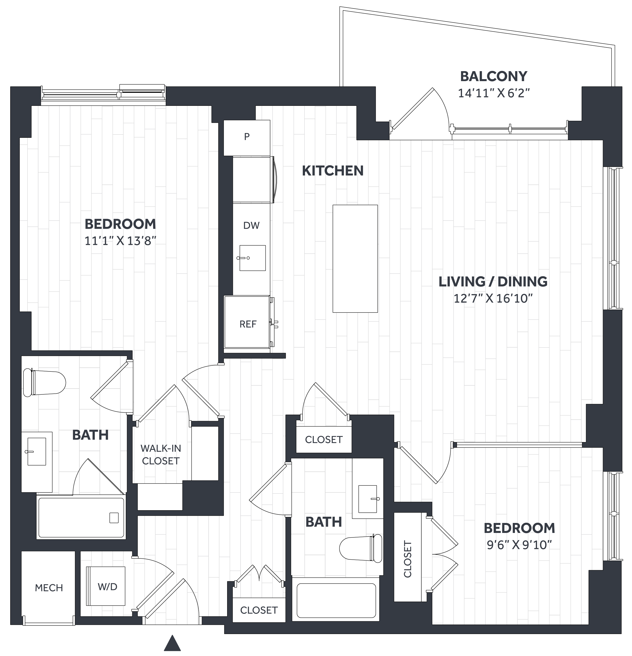 Floor Plan Image of Apartment Apt 0205