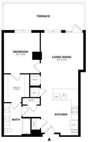 Floor Plan Image of Apartment Apt 515