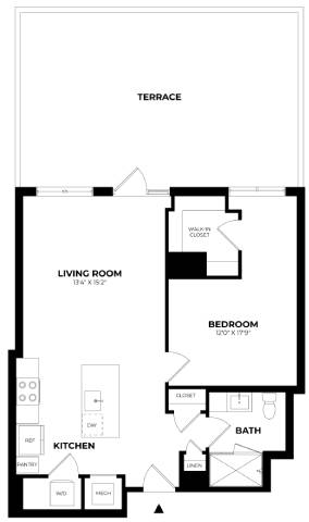 Floor Plan Image of Apartment Apt 510
