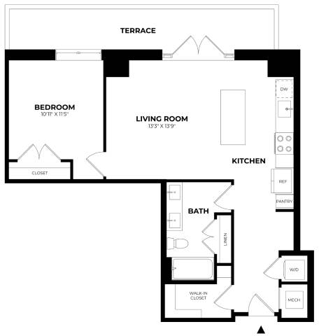 Floor Plan Image of Apartment Apt 717