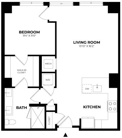 Floor Plan Image of Apartment Apt 704
