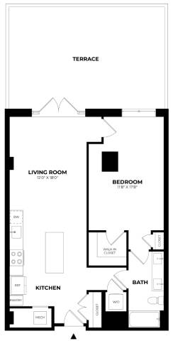 Floor Plan Image of Apartment Apt 710