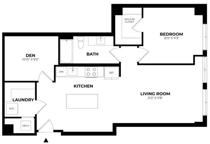 Floor Plan Image of Apartment Apt 405