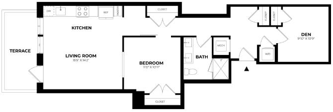 Floor Plan Image of Apartment Apt 236