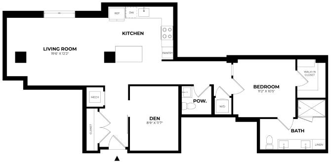 Floor Plan Image of Apartment Apt 331