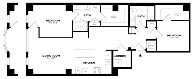 Floor Plan Image of Apartment Apt 227