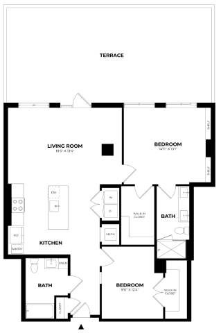 Floor Plan Image of Apartment Apt 623